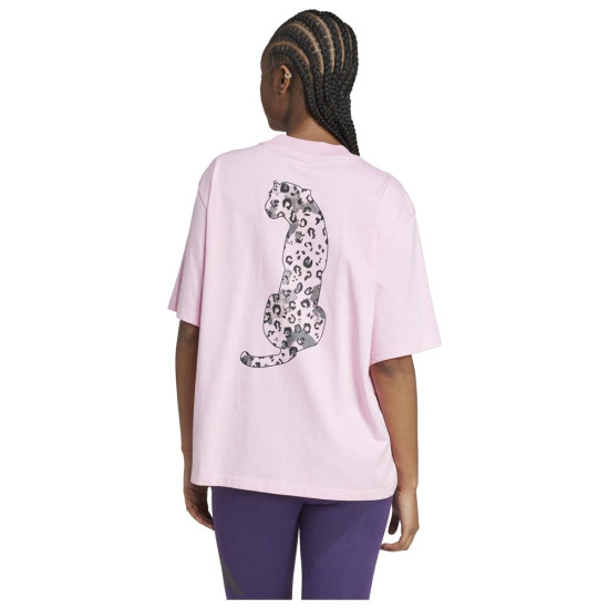 Adidas Γυναικεία κοντομάνικη μπλούζα Animal Graphic Loose Tee